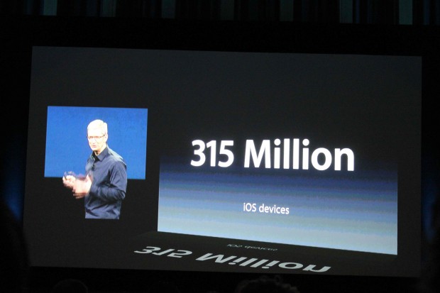 Apple hat 315 Millionen iOS-Geräte verkauft.